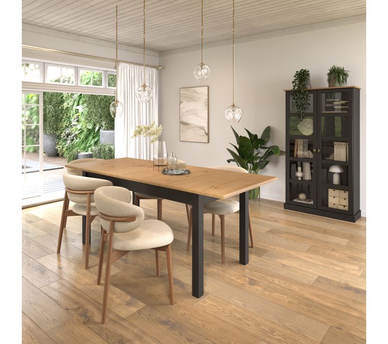 Vitrine STANFORD Noir / miel