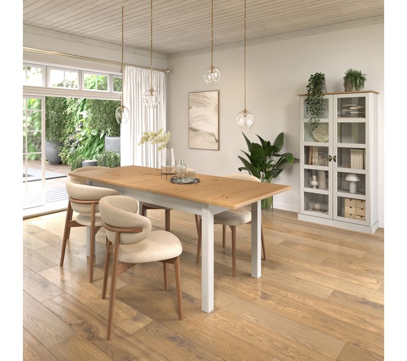 Vitrine STANFORD Blanc / miel
