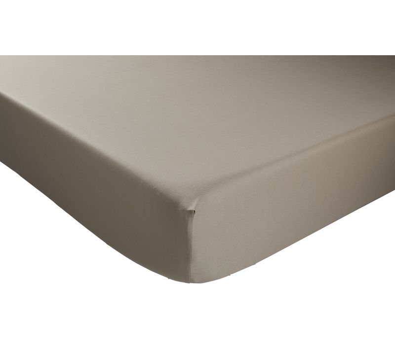 Drap housse 140x190 cm DODO COTON taupe