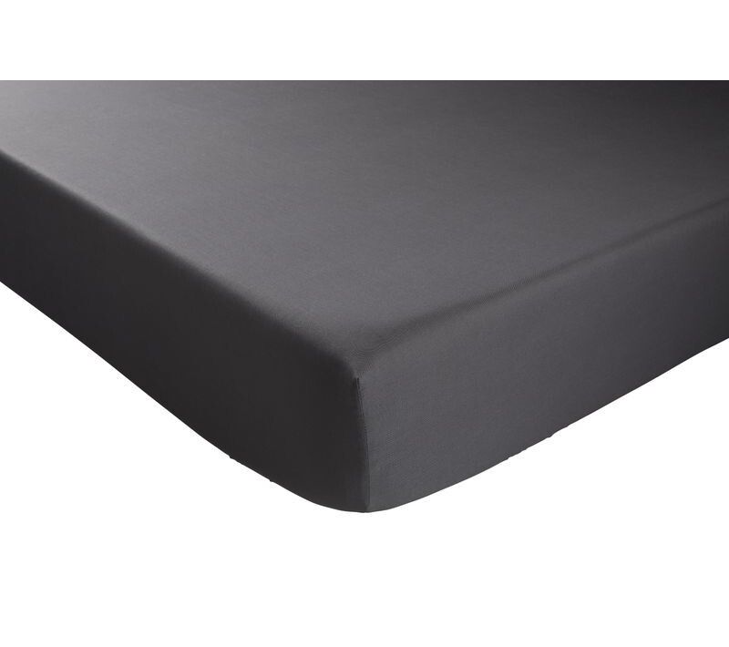 Drap housse 160x200 cm DODO COTON anthracite
