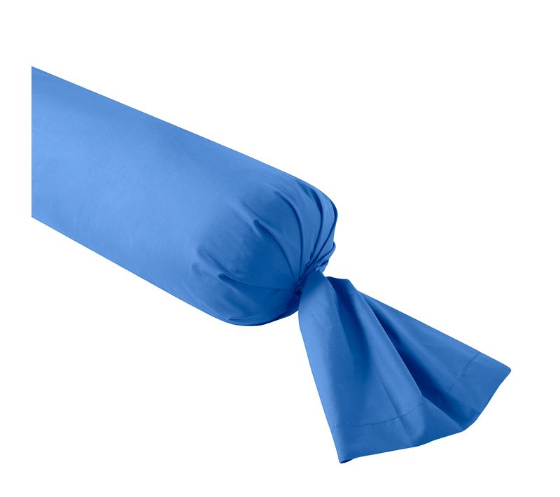 Taie De Traversin Influence Percale Lazuli 160 Cm Bleu