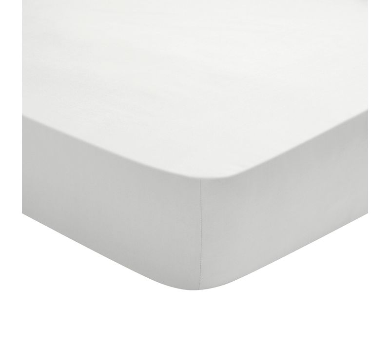 Drap Housse Studio Coton Gris Perle 140 X 200 Cm Gris