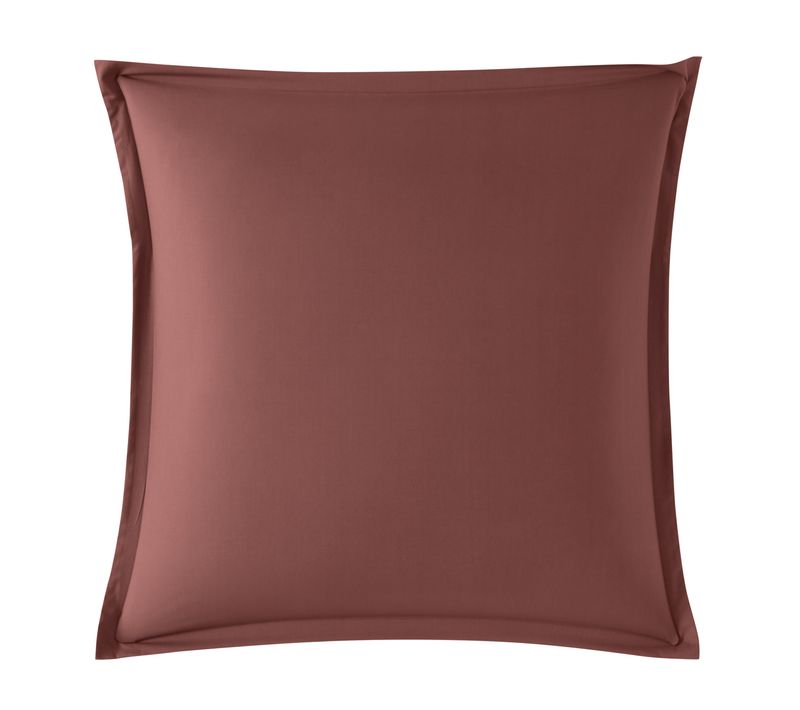 Taie D'oreiller Influence Percale Brique 50 X 75 Cm Rouge