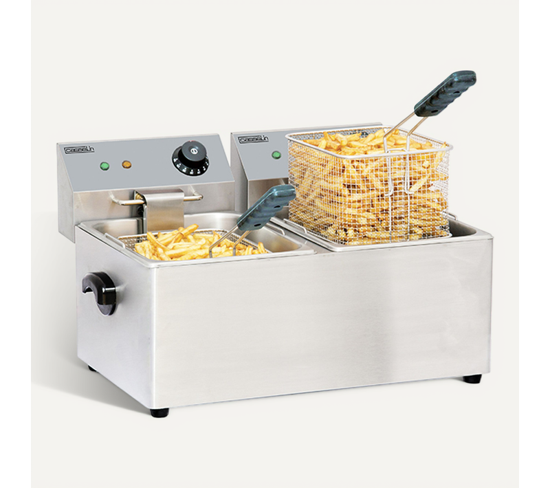 Friteuse électrique 2x8l 6500w Cfe82