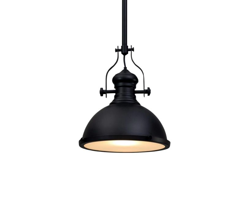 Suspension Industrielle Noire - Neris
