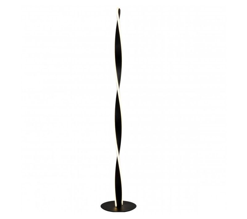 Lampadaire H120 Cm Torsade Noir LED - Kazan