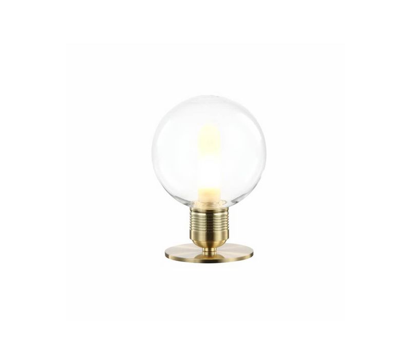 Lampe De Chevet Vintage Dorée En Verre - Giani