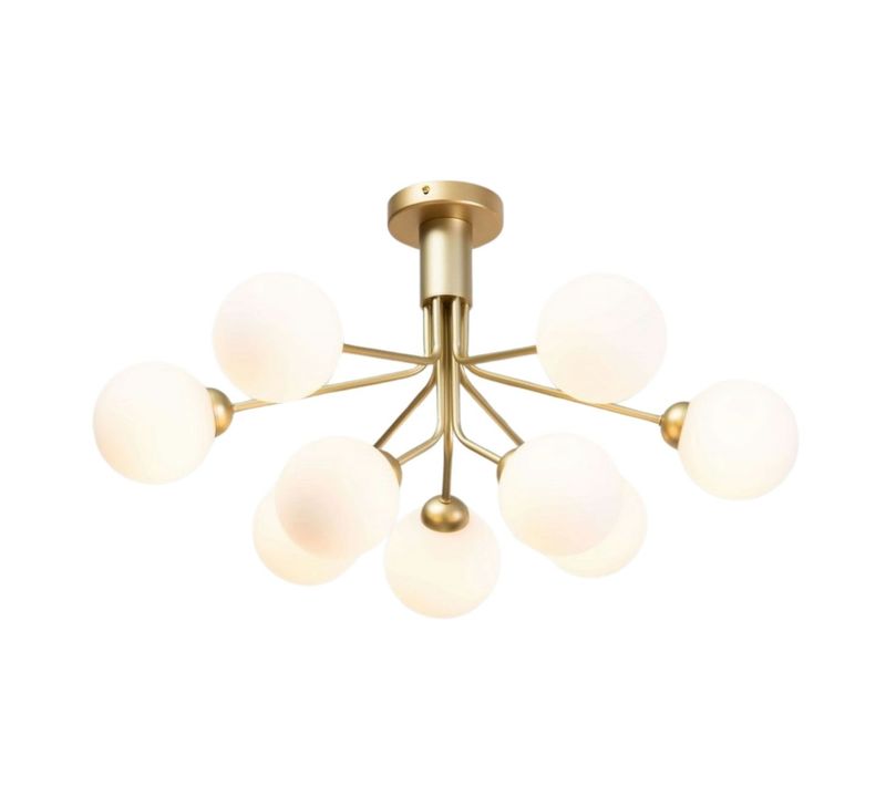 Lustre élégant Doré à 9 Boules - Audrey