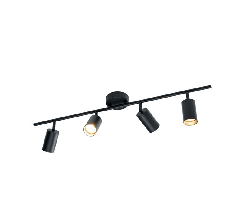 éclairage Noir Moderne à 4 Spots Orientables - Lomba