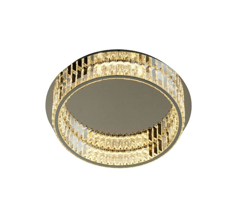 Élégant Plafonnier Pampilles De Cristal - Pezzati