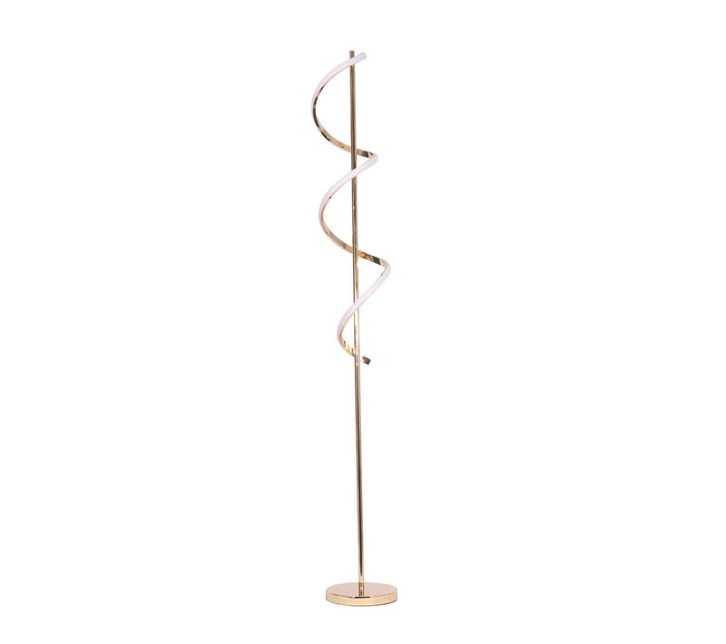 Grande Lampe LED Cascade Spirale Dorée - Simaria
