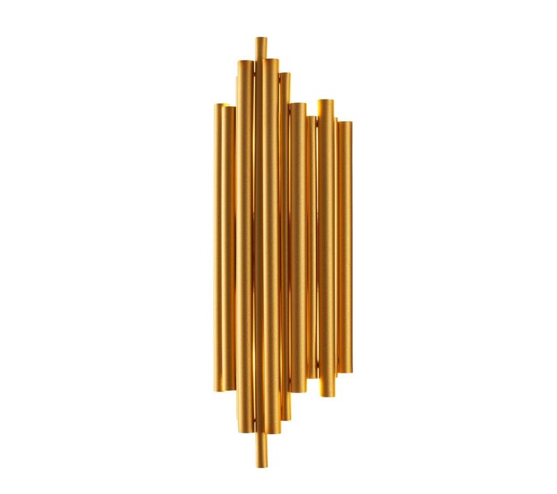 Applique Murale Dorée En Aluminium - Rosela