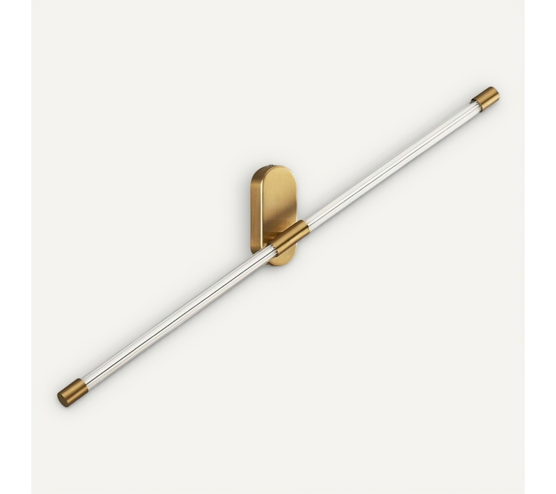 Applique Murale Longiligne Néon LED Laiton - Natys