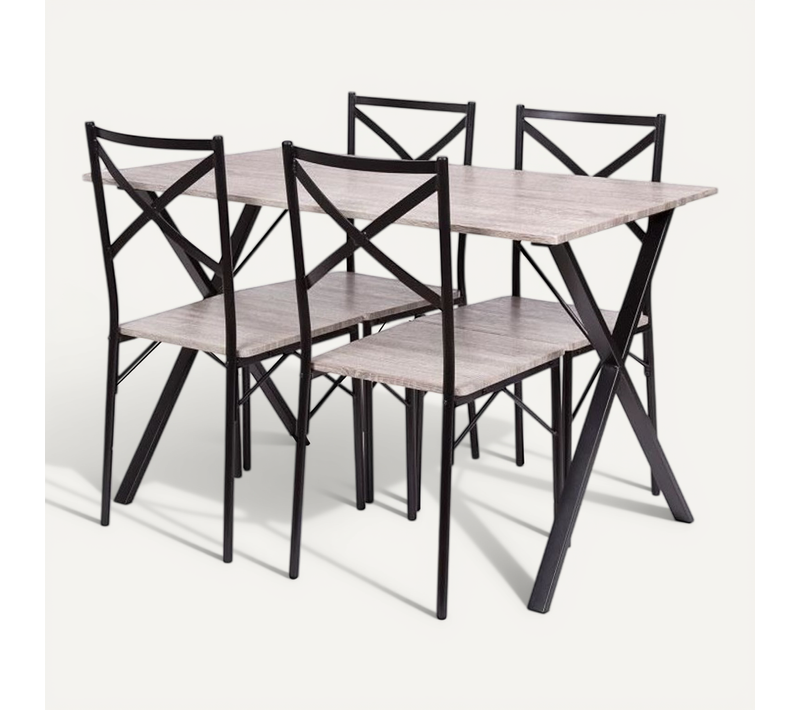 Ensemble De 1 Table Avec 4 Chaises - Country