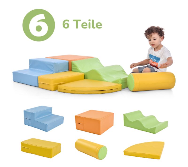 6 Blocs De Construction Géants Pour Bébé. Blocs De Construction Souples