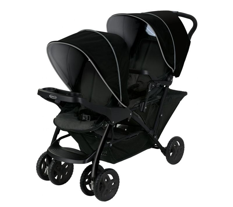Poussette Double Stadium Duo Noir/gris