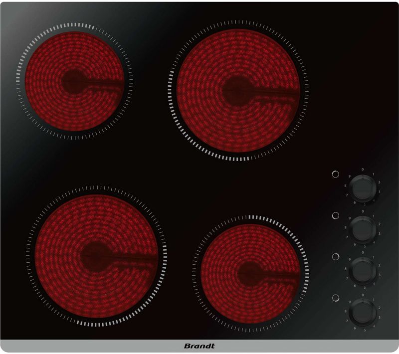 Table De Cuisson Vitrocéramique 4 Feux 6000w Noir - Bpv6410b