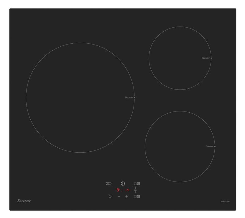 Table De Cuisson Induction 3 Foyers Touches Sensitives 7200w - Si934b