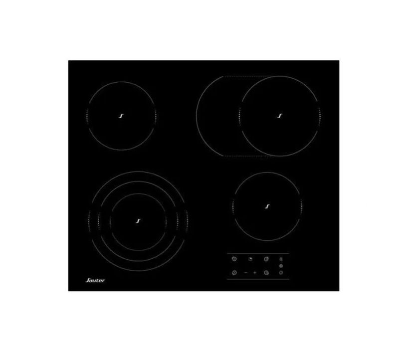 Table De Cuisson Vitrocéramique 60cm 4 Feux Noir - Spv464eb