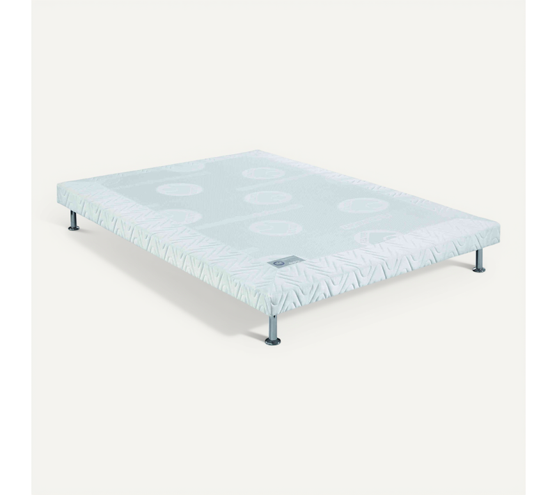 Sommier Tapissier Extra-plat 9 Cm Blanc 100x190