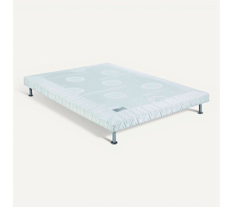 Sommier Tapissier Extra-plat 9 Cm Blanc 140x200