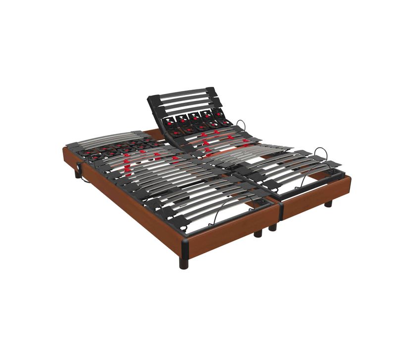 Sommier De Relaxation Électrique Pop Art Marron 2x80x200