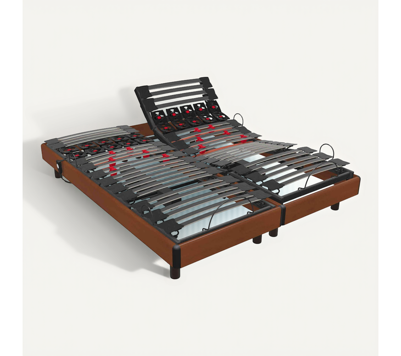 Sommier De Relaxation électrique Pop Art Marron 2x90x200