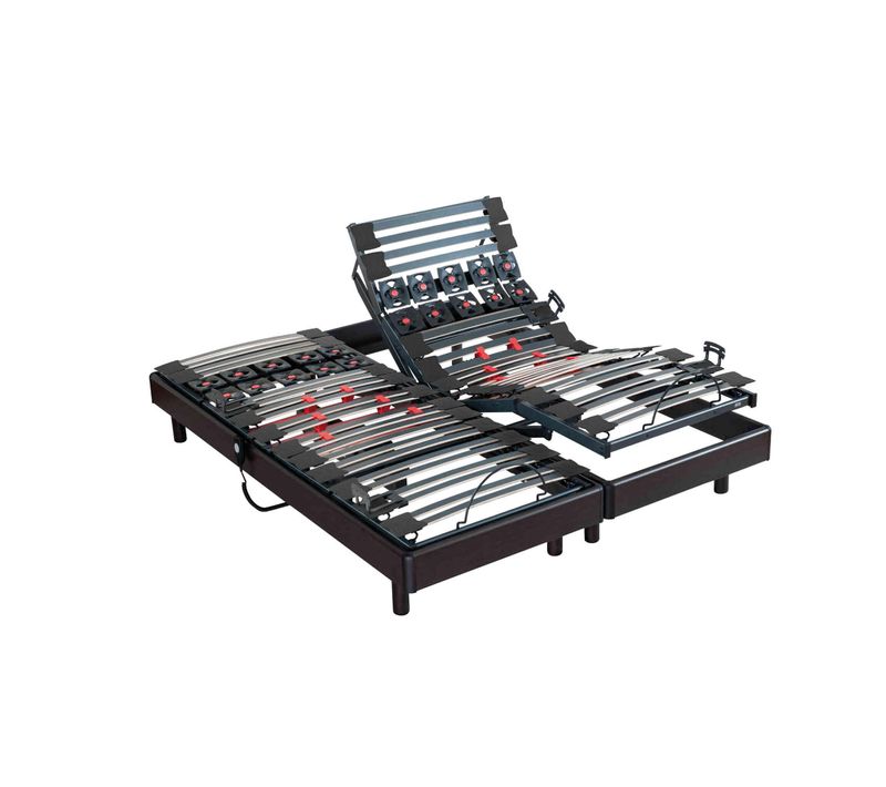 Sommier De Relaxation électrique Pop Art Noir 2x80x200