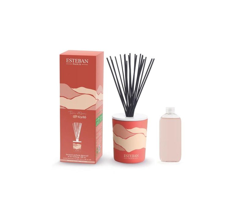 Bouquet Parfumé Terre D'ocre Karité 100 Ml En Céramique