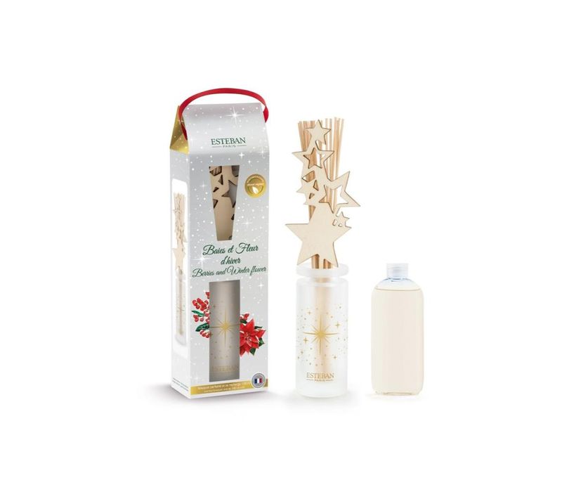 Bouquet Parfumé Baies Et Fleurs D'hiver 100 Ml En Verre