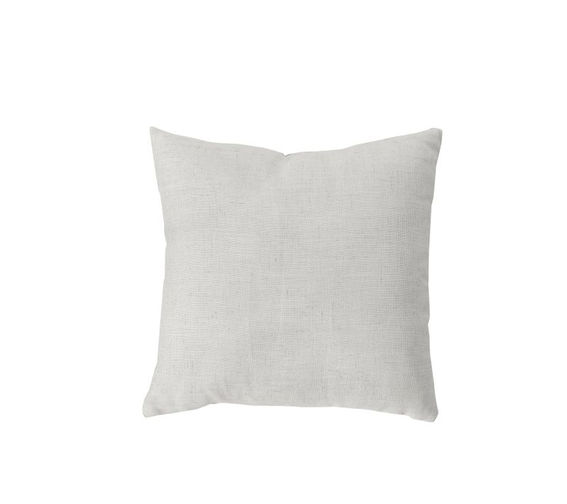Coussin Carré - Effet Lin - 40x40 Cm - Blanc