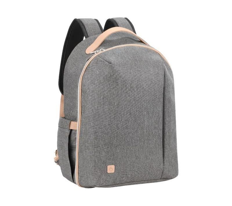 Sac à Dos à Langer Le Pyla, Avec Grande Poche Isotherme - Matelas à Langer Inclus - Smokey