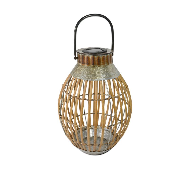 Lanterne Solaire Bambou H51cm