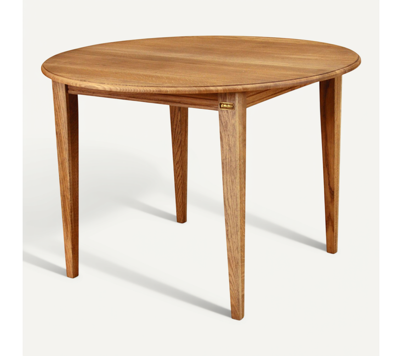 Table Ronde Extensible Bois Chêne Moyen Massif D115 - Victoria