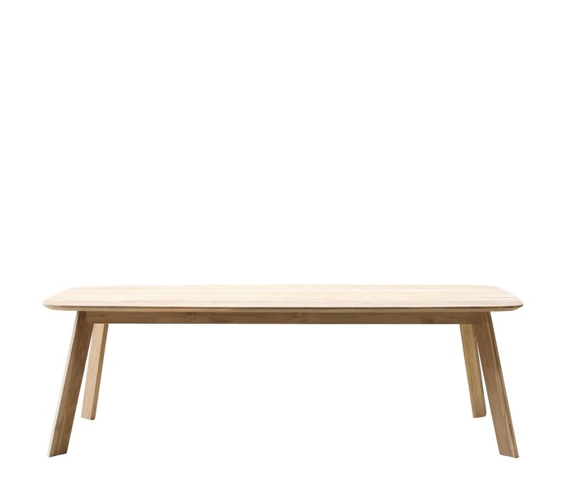 Table Indoor/outdoor Rectangulaire En Teck L240 10 Places - Calvi