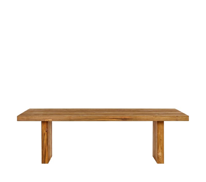 Table De Jardin En Bois Recyclé Brun L245 10 Places - Nonza