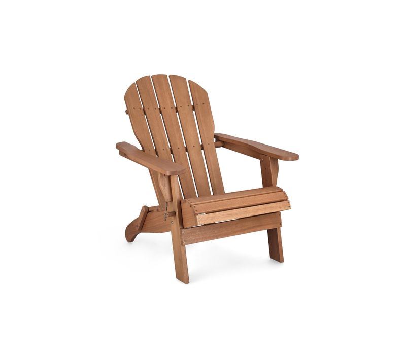 Fauteuil Relax Pliant à Accoudoirs En Bois D'acacia - Louisiane