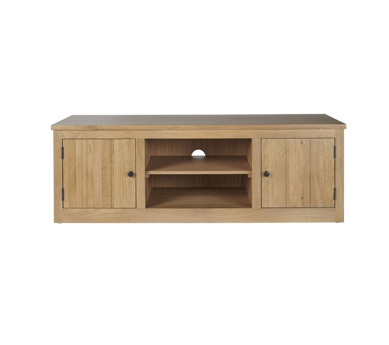 Meuble Télé Bas En Chêne Massif - Victoria