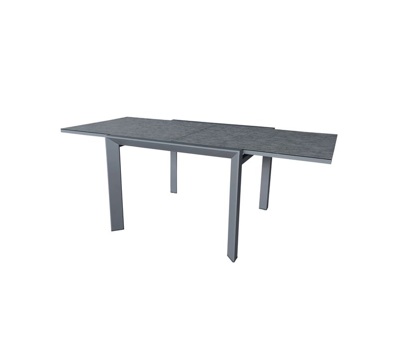 Table De Jardin 4/8p En Full Aluminium Gris Modulo