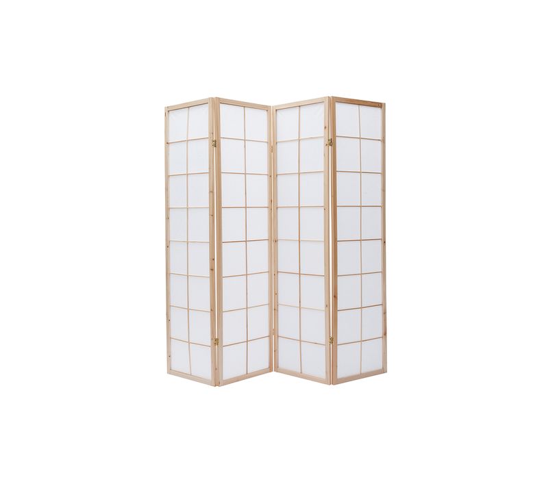 Paravent Japonais En Bois Et Papier De Riz L176 Cm Ikuyo