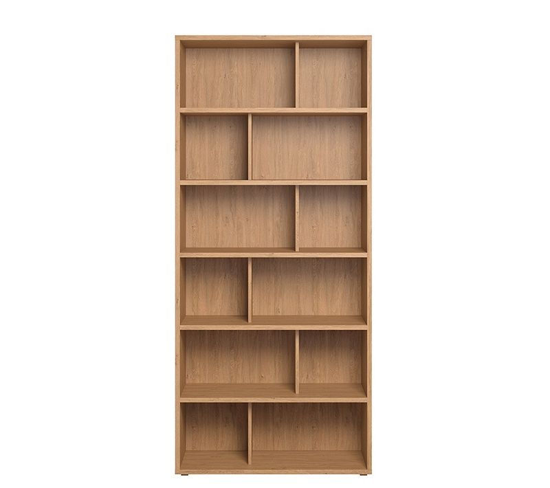 Bibliothèque Design Finition Bois Clair Chêne L92 Cm Epure