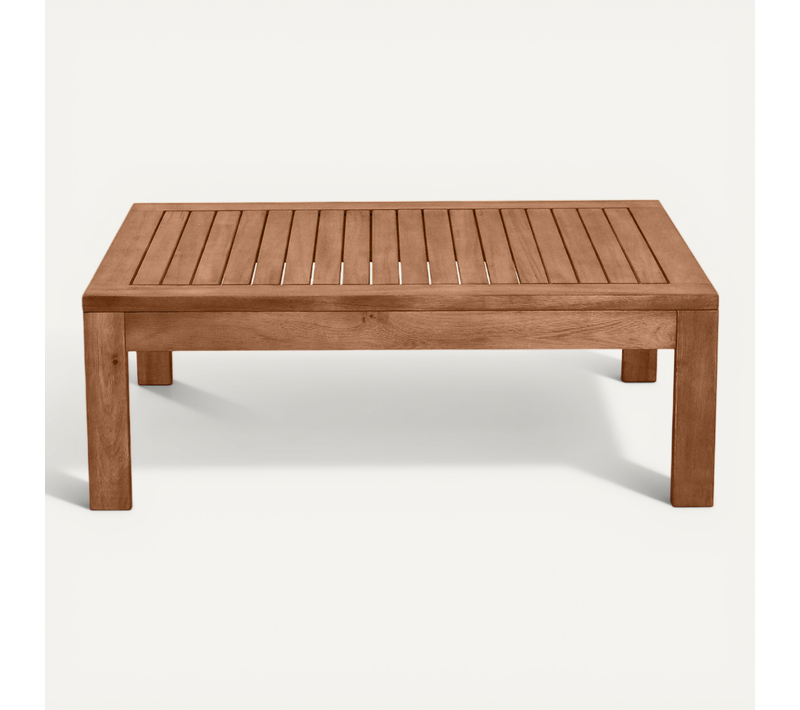 Table Basse De Jardin En Bois Massif L90 Cm Salvador