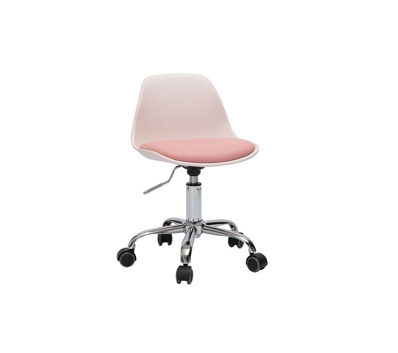 Fauteuil De Bureau Rose Enfant à Roulettes Steevy