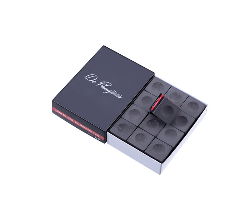 Boite De 12 Craies De Billard - Coloris Noir - Noir