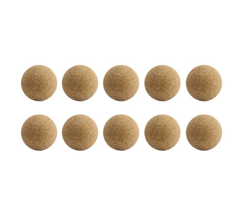 Balles En Liège Pour Babyfoot D35 Mm Lot De 10 - Naturel