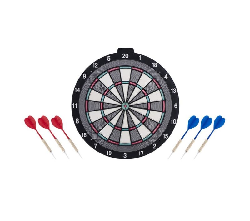Cible De Fléchettes à Pointe Plastique D45cm - Noir