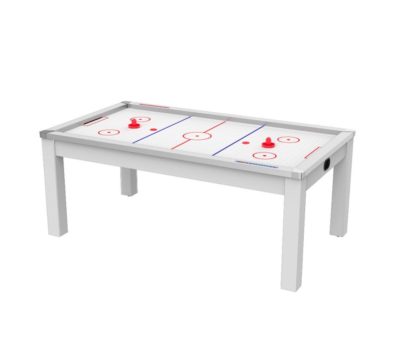 Air Hockey Toronto - Coloris Blanc Laqué / Surface Blanche - Blanc