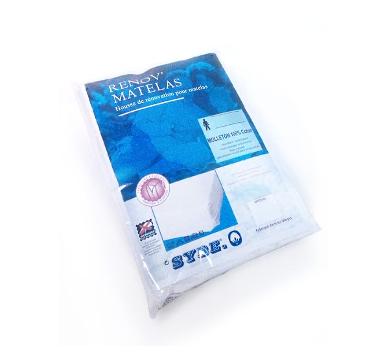 Housse De Matelas Antonin 60x120 Cm Molleton 220 G/m² Absorbant Blanc