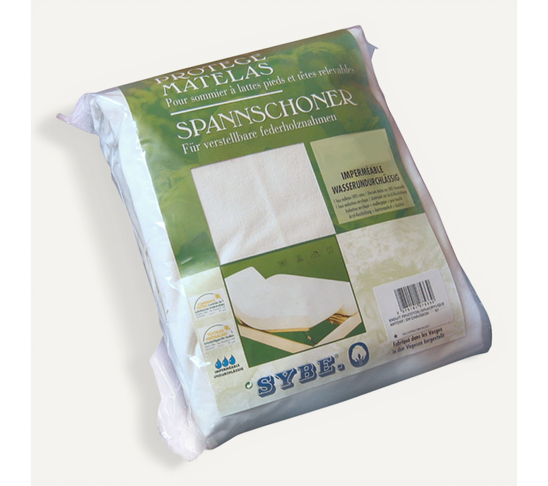 Protège Matelas Imperméable Antony 2x80x200 Cm Bonnet 23 Cm Coton Lit Articulé Tpr