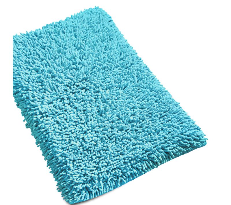 Tapis De Bain 50x80 Cm Chenille Turquoise 1800g/m2